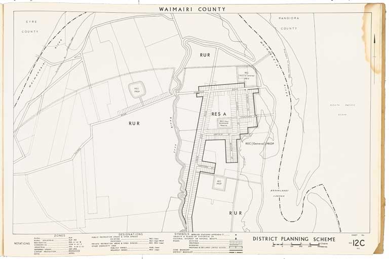 County of Waimairi - District Scheme. Planning maps. 1974 Image 22 of 23