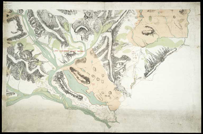 [Upper Waimakariri and Lake Coleridge Road Districts] [cartographic material]. [ca. 1880] Sheet 1 of 2