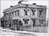 Star Hotel (late Feathers), Addington, Christchurch [ca. 1885]