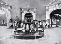 New Zealand International Exhibition : the grand hall with central fountain. [1907]