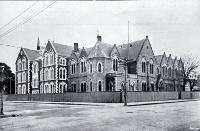 Photograph of Christchurch Girls' High School, showing the new extension on the left [1913]