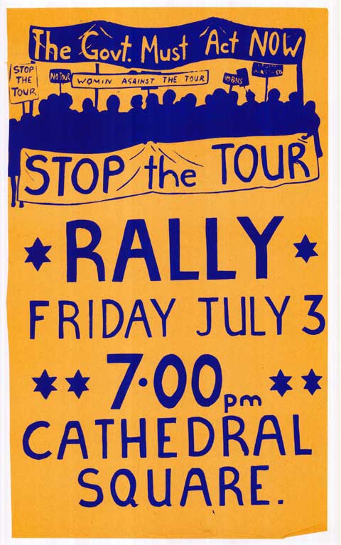 The Govt. Must Act Now. Stop the Tour. Rally Friday July 3rd.