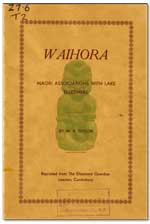 Download Waihora: Maori Associations with Lake Ellesmere. as PDF (4.7 Mb)