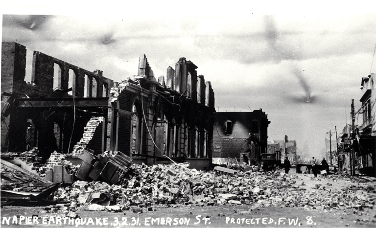 Napier nach dem Erdbeben 1931